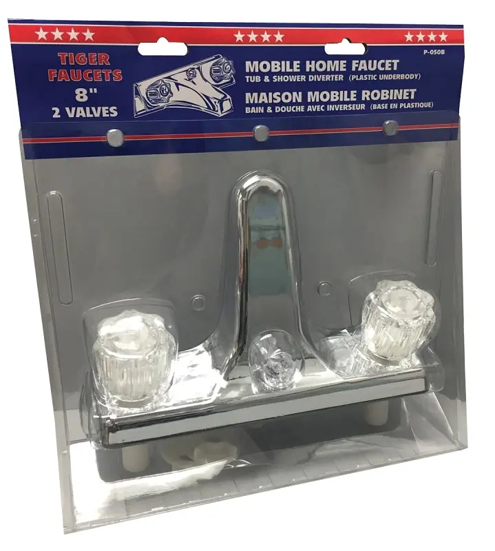 Us Hardware P-050B Tub-And-Shower Diverter Valve – Dual-Faucet Chrome Trim With Plastic Internal Components 1