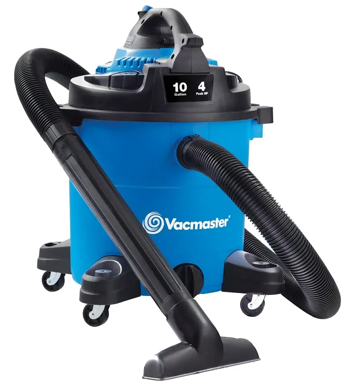 Vacmaster Vbva1010Pf 10-Gallon Wet/Dry Vacuum – 4-Hp Motor, 106 Cfm Suction, Blue Cartridge Filter System 1