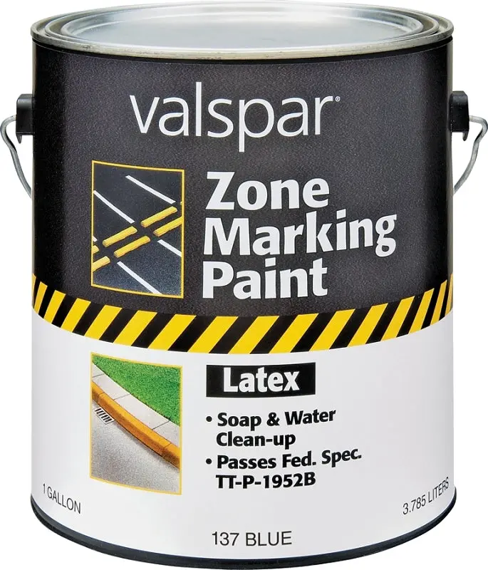 Valspar Field & Zone Marking Paint – Flat Blue, 1-Gallon Pail For Athletic Surfaces 1