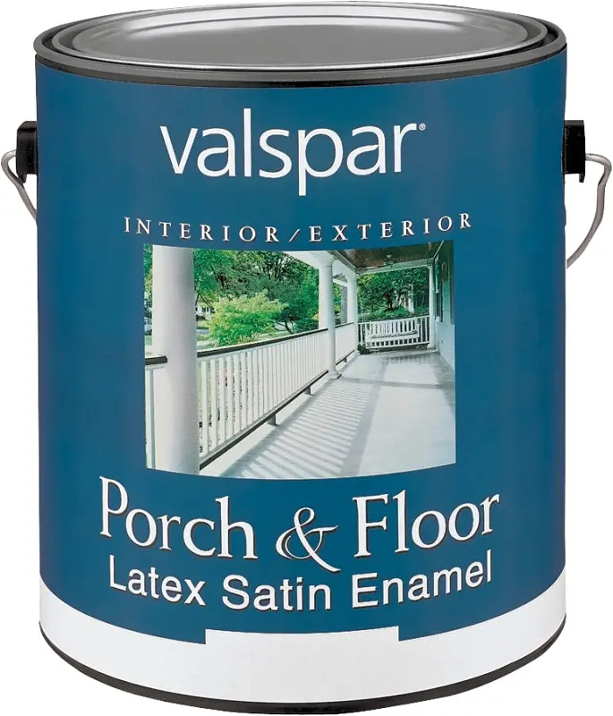 Valspar Medallion 1500 Porch & Floor Paint – Light Gray Satin, 1 Gallon 1