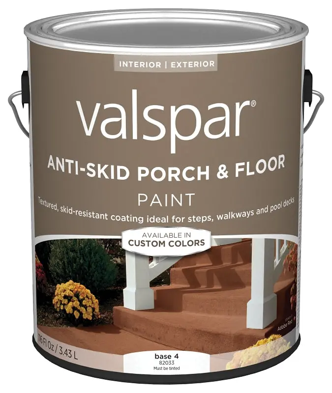 Valspar Porch & Floor Paint – Base 4 Tintable Formula, 1-Gallon, Covers Up To 100 Sq Ft Per Gallon 1