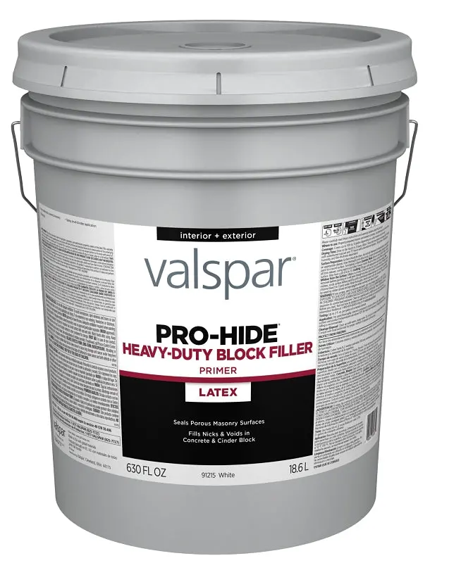 Valspar Pro-Hide 91229 Blockfiller Primer – White, 5-Gallon Pail 1
