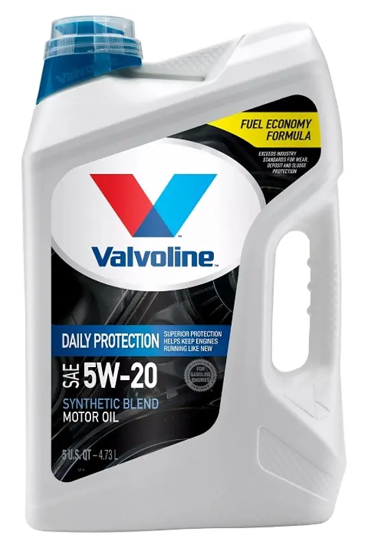 Valvoline Daily Protection 5W-20 Synthetic Blend Motor Oil – 5 Quart Jug 1