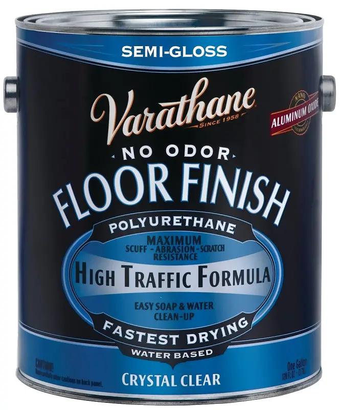 Varathane Semi-Gloss Clear Floor Finish – 1-Gallon Protective Polyurethane Coating For Hardwood Floors 1