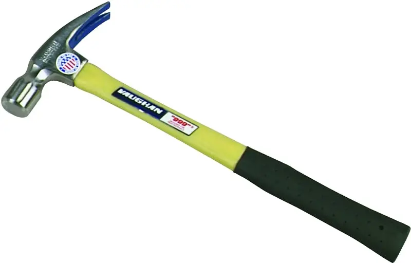 Vaughan Fs505M 24-Ounce Hcs Framing Hammer — Straight Claw, Milled Face, 17-Inch Handle 1