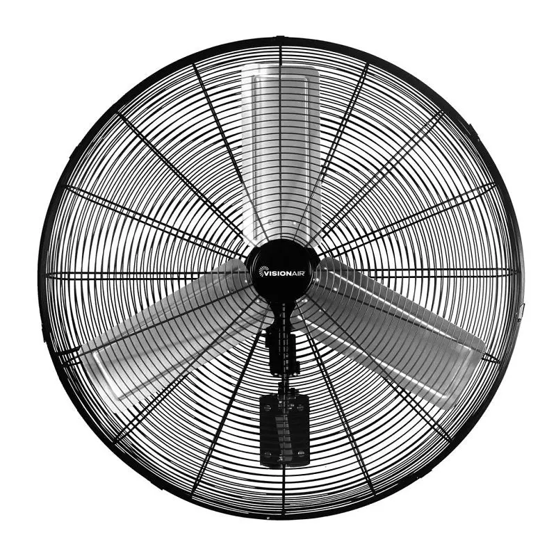 Visionair 2Vafwlhvoc30 Heavy-Duty Wall-Mount Oscillating Fan – 30-Inch Blade, 2-Speed, 120V 1
