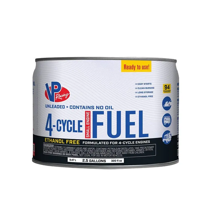 Vp Racing Fuels 62025 Ethanol-Free 4-Cycle Fuel – Aromatic Hydrocarbon Blend, 2.5-Gallon Pail 1