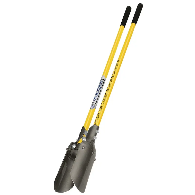 Vulcan 10-Inch Post Hole Digger – Steel Blade, Fiberglass Handle, Heavy-Duty Digging Tool 1