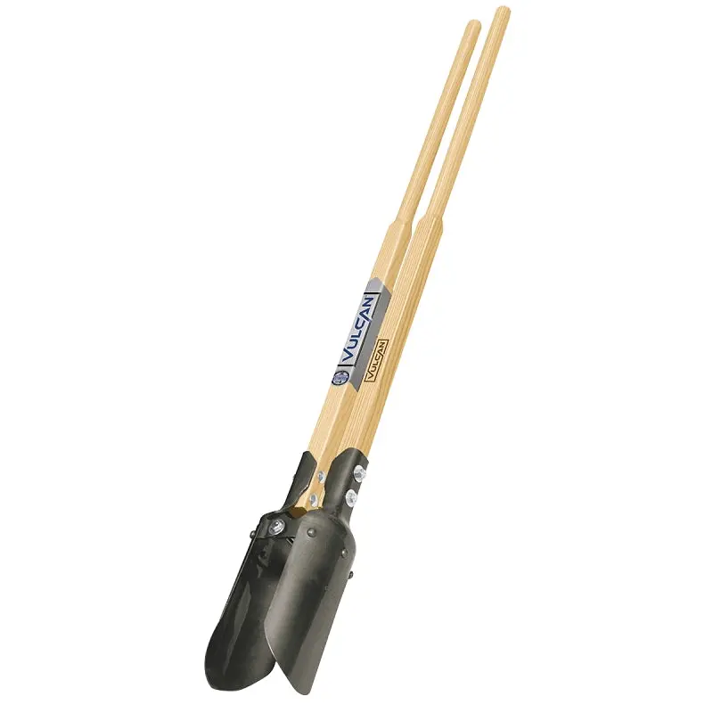 Vulcan 34559 Steel Post Hole Digger – Heavy-Duty Manual Digging Tool With Wooden Handle 1