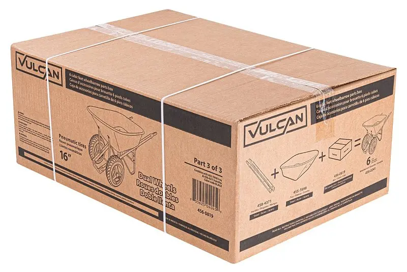 Vulcan 34887 Replacement Accessories Kit – Designed For 6 Cu-Ft Steel Wheelbarrow Assembly 1