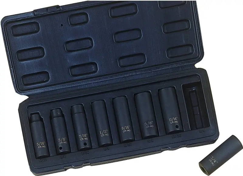 Vulcan Mti8-S Chrome Molybdenum Socket Set — Tempered Phosphate Coating For Durability 1