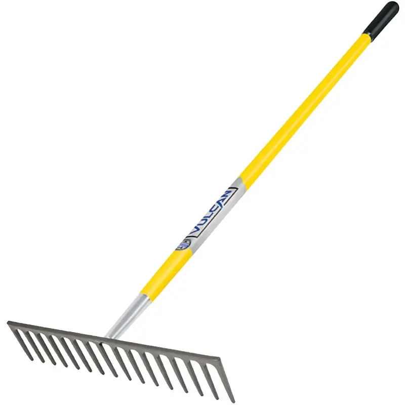 Vulcan R16Mf-Or Fiberglass-Handled Level Rake – 16-Tine Design, Lightweight & Corrosion-Resistant 1