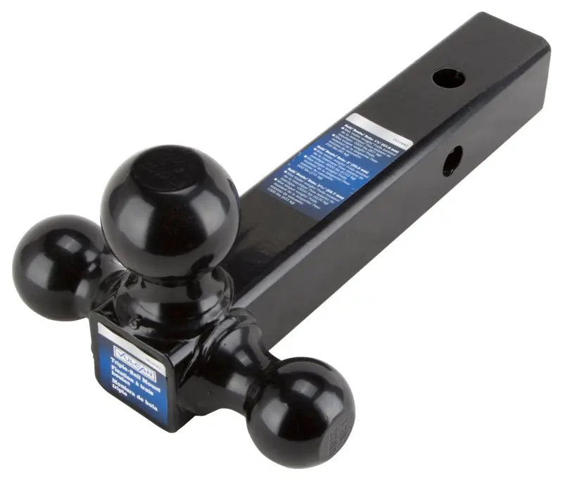 Vulcan Tbh01 Tri-Ball Hitch Adapter – Adjustable 1-7/8", 2", And 2-5/16" Ball Sizes, Powder-Coated Steel 1