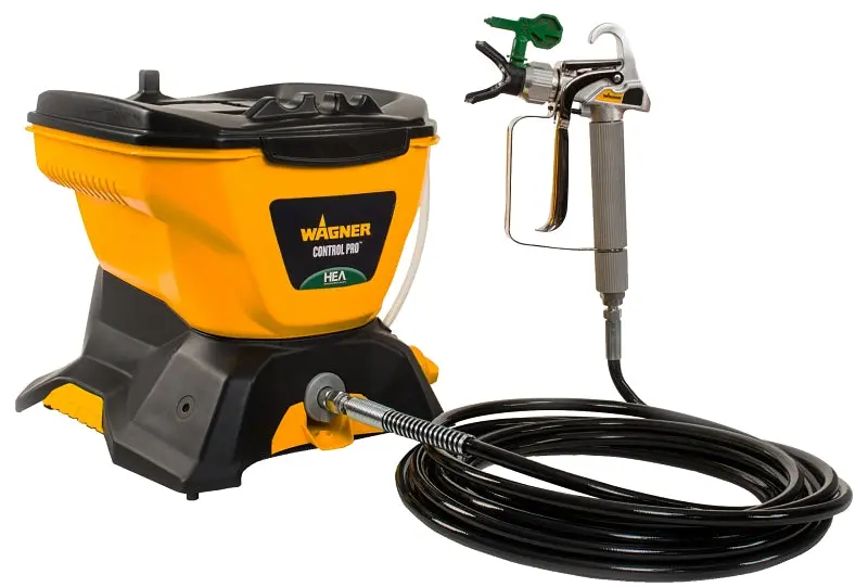 Wagner Control Pro 130 Series 0580678 Stationary Airless Paint Sprayer – 25 Ft Hose, 0.015" Tip, Piston Pump 1