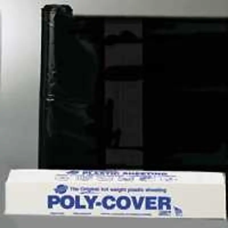 Warp’S 4×4 Black Poly Film Roll – 4 Ft × 200 Ft Heavy-Duty Mulch Cover 1