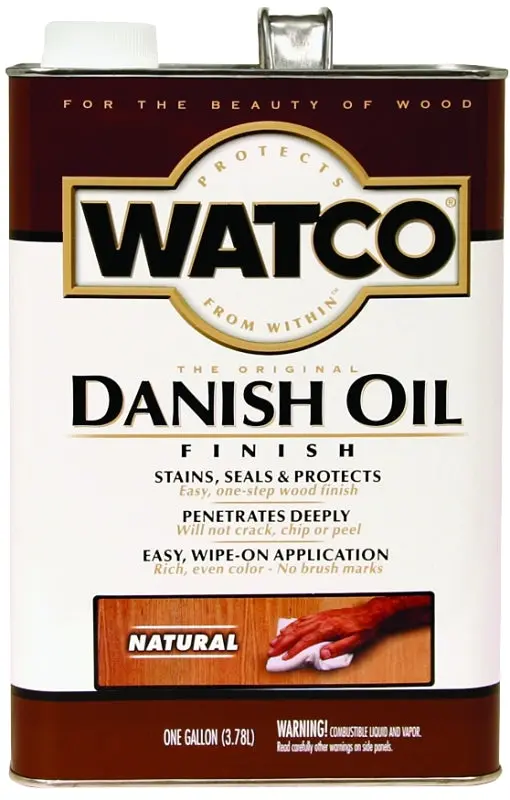 Watco 65732 Natural Danish Oil – 1-Gallon Liquid Wood Finish Can 1