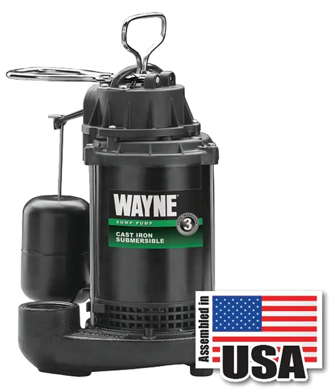 Wayne Cdu790 Submersible Sump Pump – 120V, 0.33 Hp, 1200 Gph, Cast Iron Construction 1