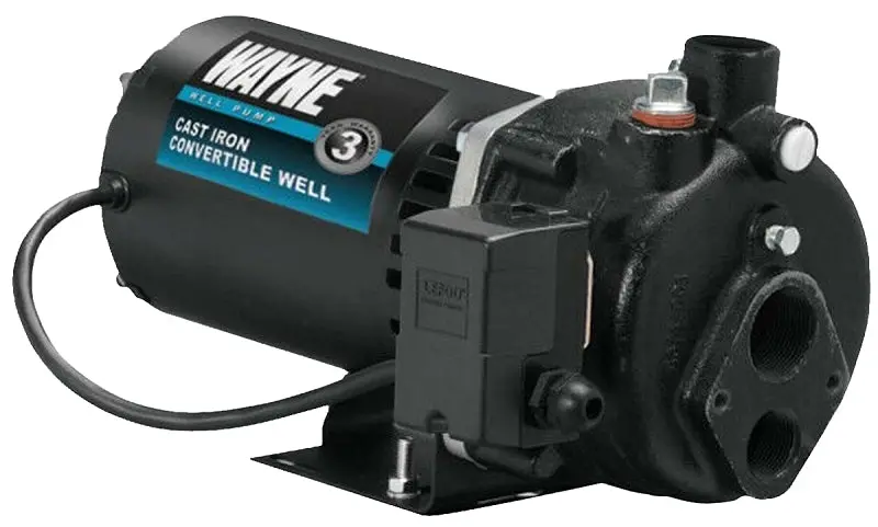 Wayne Cws100 Jet Pump – 1 Hp, 120/240V, Cast Iron Construction, 90 Ft Max Head Height 1