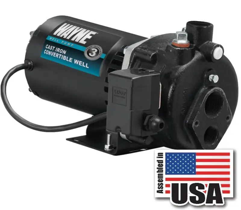 Wayne Cws75 Jet Well Pump – 0.75 Hp, 120/240V, 90 Ft Max Head, 462 Gph For Deep Well Applications 1
