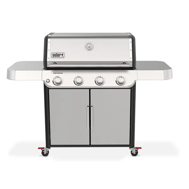 Weber 1500539 Liquid Propane Gas Grill – Stainless Steel Construction, 64.5-Inch Width, Outdoor Cooking Station 1