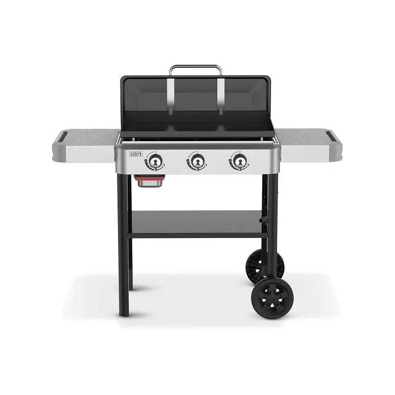 Weber 36-Inch 3-Burner Liquid Propane Griddle Grill – 36,000 Btu Flat Top Gas Cooking Surface 1