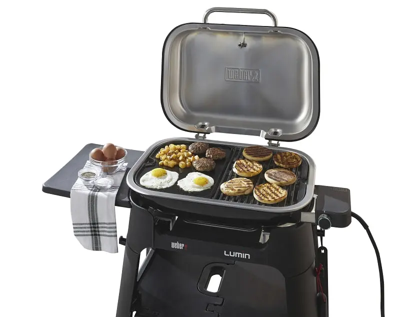 Weber Lumin 6612 Electric Grill – Cast Iron & Porcelain-Enamel Cooking Surface 1