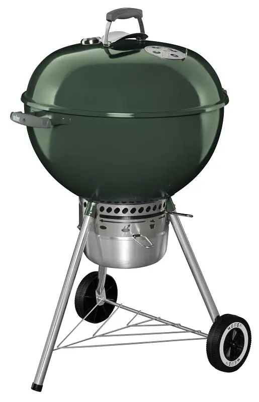 Weber Original Kettle 14407001 Charcoal Grill – 363 Sq In Cooking Area, Green Steel Design 1