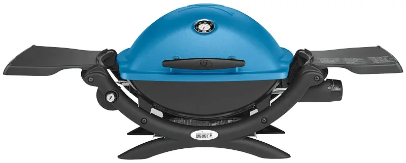 Weber Q 1200 Series Portable Gas Grill – 8500 Btu Burner, Compact 40.9" W X 16.5" D Frame, Blue Finish 1