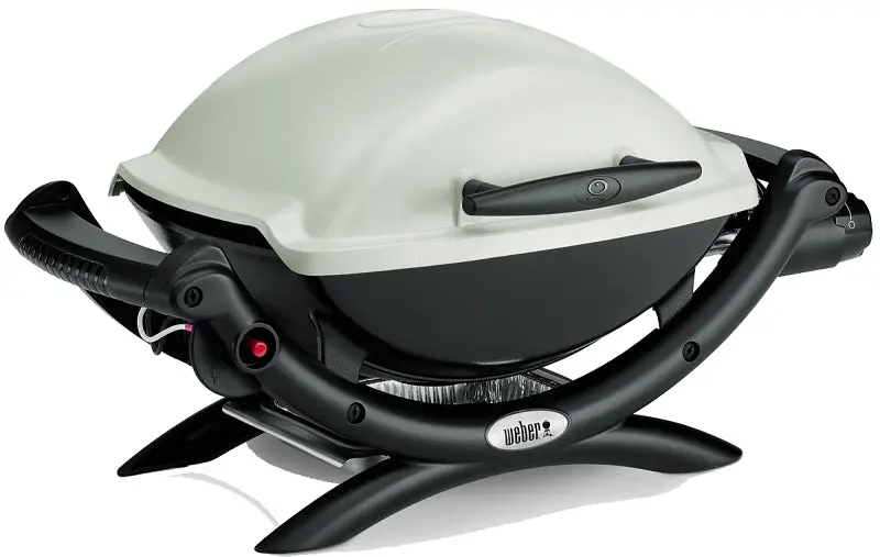 Weber Q1000 Portable Liquid Propane Grill – Single-Burner, 8,500 Btu, Titanium-Accented Aluminum Body 1
