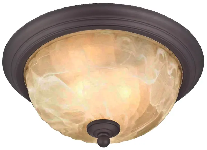 Westinghouse 2-Lamp Flush Mount Ceiling Fixture – Oil-Rubbed Bronze Steel Design 1
