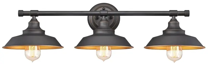 Westinghouse 6344900 Oil-Rubbed Bronze Wall Light – 3-Lamp Indoor Fixture With Metal Construction 1