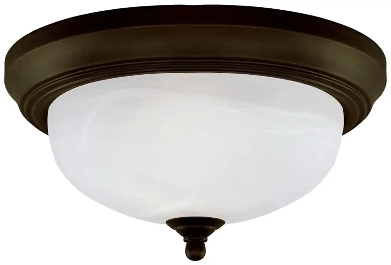 Westinghouse 64291 Two-Lamp Flush Mount Ceiling Light – Oil-Rubbed Bronze Fixture, Modern Design 1