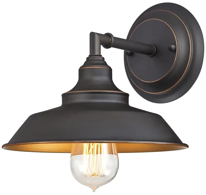 Westinghouse Iron Hill Oil-Rubbed Bronze Led Wall Sconce – 60W, Single-Light Fixture 1