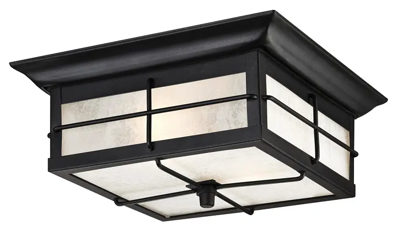 Westinghouse Orwell 62048 Outdoor Wall Fixture – 2-Lamp Textured Steel Mount, Matte Black Finish 1