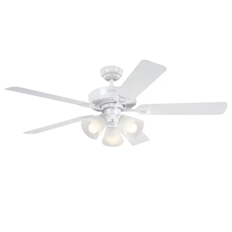 Westinghouse Travis Indoor Ceiling Fan – 52-Inch Rustic Birch And White Blade Fan With White Motor Housing 1