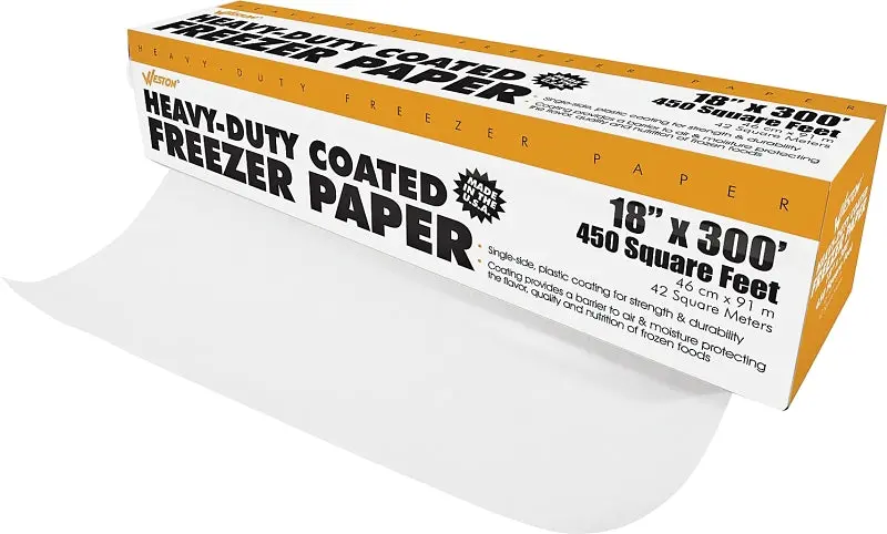 Weston 83-4001-W Commercial Freezer Paper – Fda-Approved White Wrap For Food Storage 1