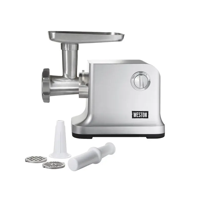 Weston Electric Meat Grinder – 750-Watt Aluminum Housing, Home Butchering Appliance 1