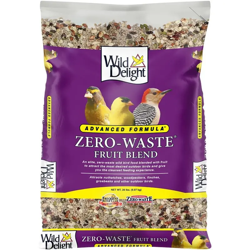 Wild Delight 360200 Zero-Waste Blended Bird Food – Fruit-Flavored Mix, 20 Lb Bag 1