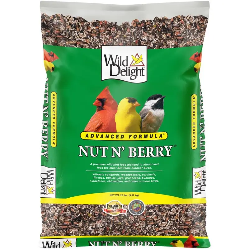 Wild Delight Nut N’ Berry Wild Bird Food – Natural Flavor Blend, 20-Lb Bag 1