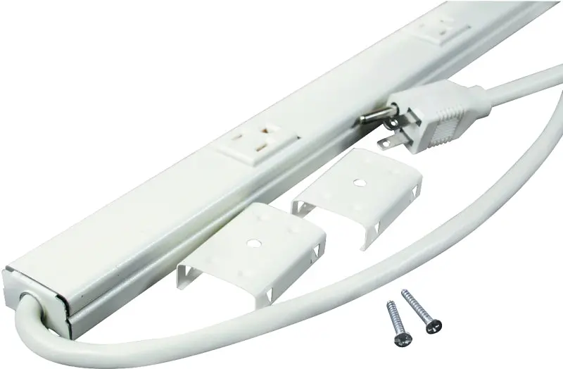 Wiremold Pm36C Plugmold Corded Strip – 6-Foot Cable, 6-Outlets, Ivory Finish 1