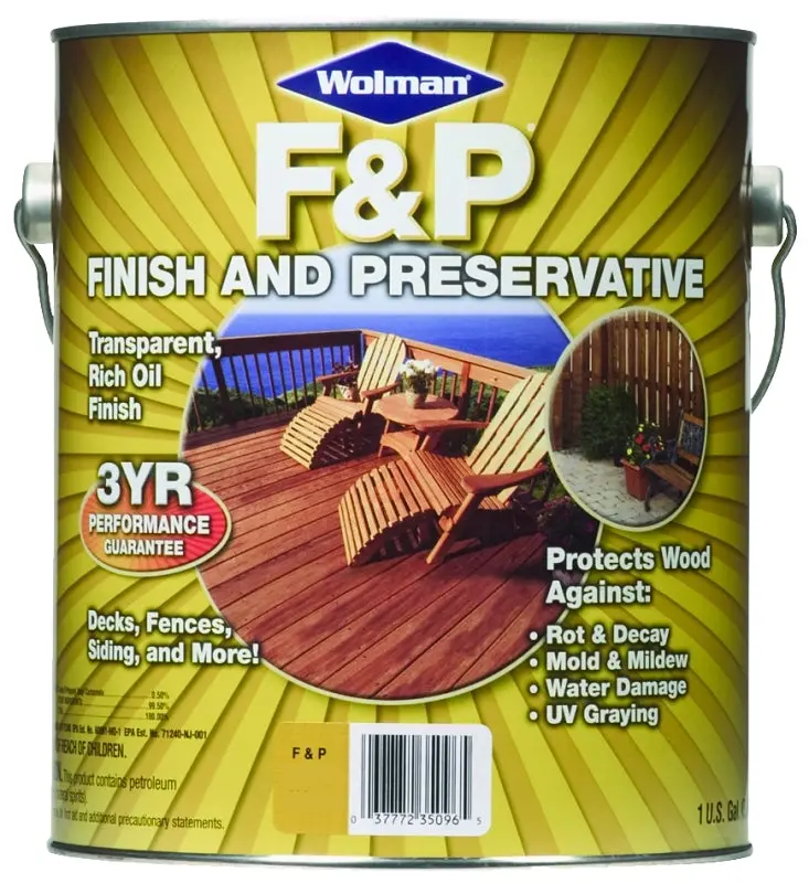 Wolman 14396 Natural Wood Preservative – 1-Gallon Liquid Treatment Can 1