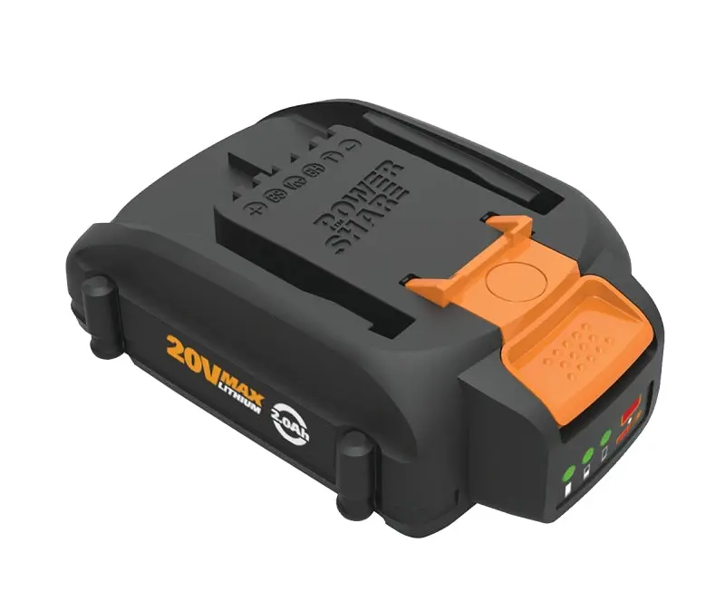 Worx 20V 2Ah Lithium-Ion Replacement Battery For Cordless Tools – 5-Hour Fast Charging 1