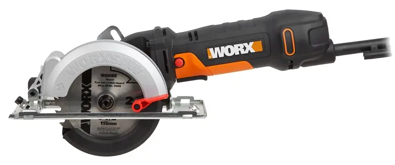Worx Wx439L 4.5-Amp Corded Circular Saw – 0°–45° Bevel Adjustment, Lightweight Precision Cutting Tool 1