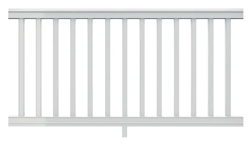 Xpanse Premier Level Rail Kit – 6 Ft Actual Length, White Powder-Coated Aluminum 1