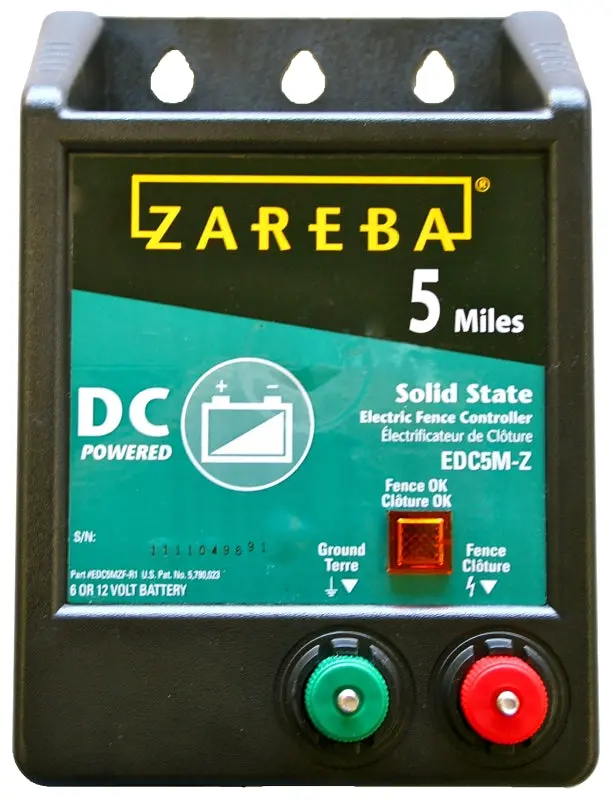 Zareba Edc5M-Z/B5 Solid-State Fence Charger – 0.25-Joule Output, Low-Impedance Pulse For Effective Livestock Containment 1