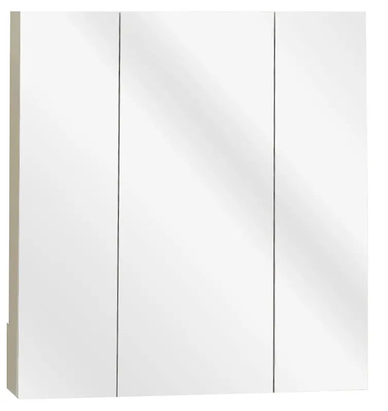Zenith M24 White Wood Medicine Cabinet – 24" Wide, 26-1/4" Tall, 3-Shelf Design 1