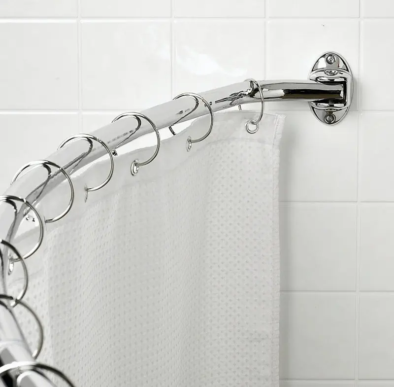 Zenna Home Adjustable Shower Rod – 60–72 Inch Extendable, 1-Inch Chrome Aluminum Tube 1