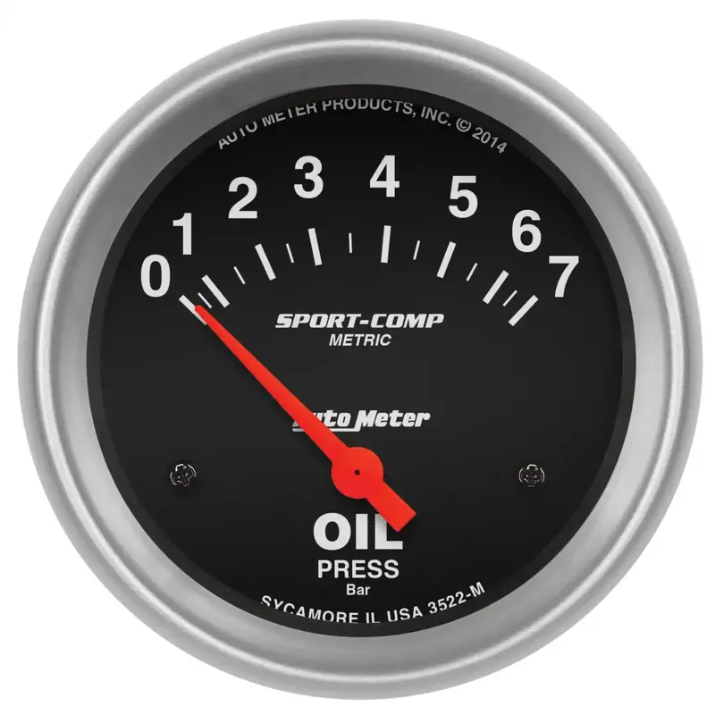 Autometer 3522-M Classic Gauge – Perimeter-Illuminated Incandescent Dial 1