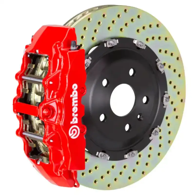 Brembo Gt Big Brake Kit For 2015–2021 Mercedes-Benz C300 (Non-4Matic) – Front, 6-Piston Calipers & Drilled 380X34Mm Two-Piece Rotors 1