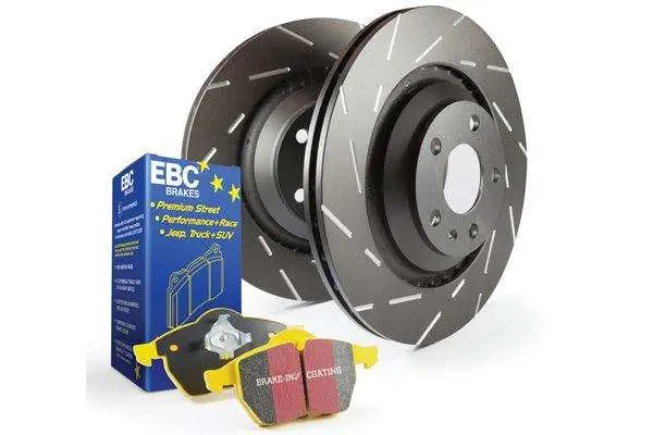Ebc Brakes S9Kr1287 High-Performance Slotted Brake Rotors – Noise-Reducing Design 1